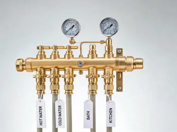 Water distribution valve manifold